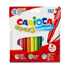 CARIOCA BRAVO 12 FEUTRES COLORIS ASSORTIS