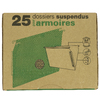 25 DOSSIERS SUSPENDUS ARMOIRE FOND V