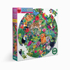 PUZZLE ROND LA FORÊT TROPICALE - 100 PIÈCES