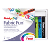 FABRIC FUN 7 PASTELS POUR TISSUS COLORIS ASSORTIS