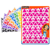 2160 GOMMETTES TRIANGLES TAILLES ET COLORIS ASSORTIS