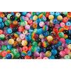 PERLES PLASTIQUES RONDES MULTICOLORES 100G