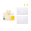 10 CARTES POSTALES CARTON 10 X 15 CM COLORIS BLANC