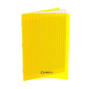 10 CAHIERS PP JAUNE 24X32 SÉYÈS 80G 96P PIQURE