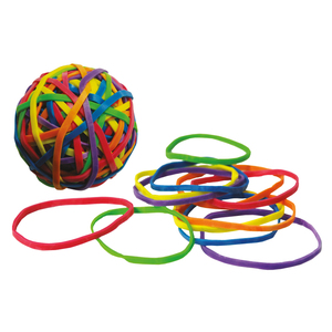 BOULE 70G ÉLASTIQUES COLORIS FLUO ASSORTIS