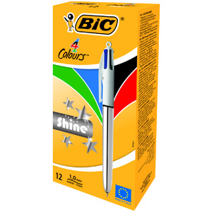 BIC 4 COULEURS SHINE POINTE MOYENNE