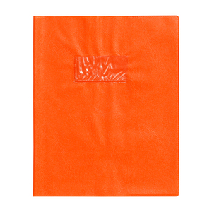 PROTÈGE-CAHIER PLASTIQUE 17X22 OPAQUE ORANGE