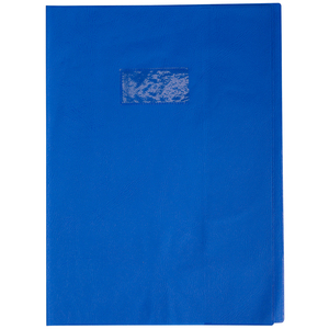 PROTÈGE-CAHIER PLASTIQUE 24X32 OPAQUE BLEU