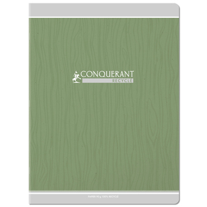 CAHIER CONQUERANT CLASSIQUE AGRAFE 240X320 96P 90G SEYES RECYCLÉ