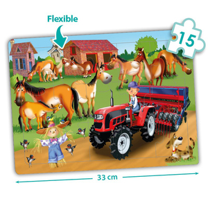 PUZZLES COOPÉRATIFS LA FERME LOT DE 4