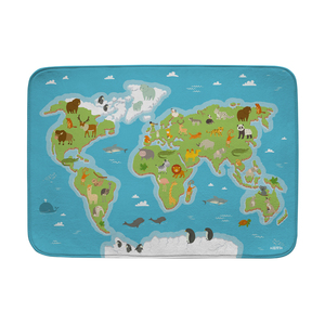 TAPIS CARTE MONDE