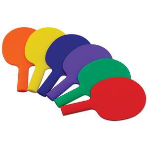 6 RAQUETTES TENNIS DE TABLE PLASTIQUE COLORIS ASSORTIS