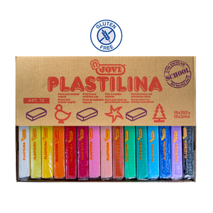 PLASTILINA 15 PAINS 350G COLORIS ASSORTIS