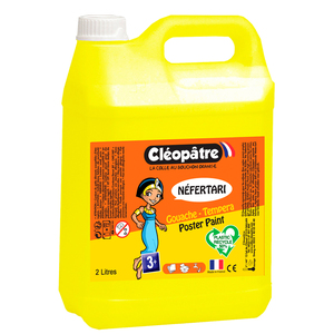 NEFERTARI FLACON GOUACHE 2L JAUNE PRIMAIRE