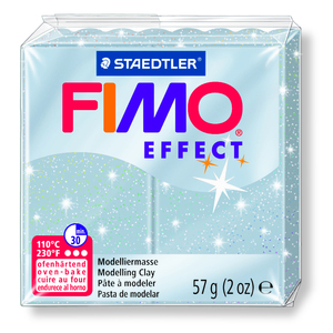 FIMO SOFT ARGENT PAILLETÉE PAIN 57G