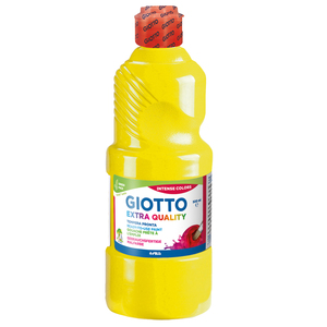 GIOTTO FLACON GOUACHE 500ML JAUNE PRIMAIRE