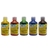 GOUACHE PAILLETÉE  5 FLACONS 250ML ASSORTIS : VERT LUMIÈRE, ROUGE, BLEU OUTREMER, JAUNE OR, TERRE DE SIENNE