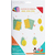 10 COUPONS PAPIERS NID D'ABEILLE 28X17,5CM MULTICOLORE ET PASTEL