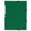 LOT DE 10 CHEMISES 3 RABATS CARTE LUSTRÉE VERT EXACOMPTA