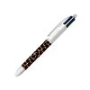 12 STYLOS 4 COULEURS LÉOPARD PTE MOY 1 MM TRACÉ 0,32 MM BIC