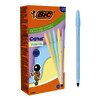 BOÎTE DE 20 CRISTAL PASTELS POINTE MOYENNE BIC