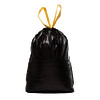 CARTON 100 SACS POUBELLES NOIRS LIENS COULISSANTS 30 L 23 µ
