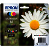 EPSON 18 PACK 4 CART. NO + 3 COL D'ORIGINE (C13T180640)