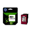 HP 302XL CART. D'ENCRE 3 COL D'ORIGINE (F6U67AE)