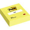 BLOC CUBE 300 FEUILLES LIGNÉES REPO 100X100MM JAUNE POST IT
