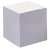 BLOC-CUBE ENCOLLÉ 9X9X9CM 80G/M2 BLANC RECYCLÉ