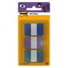 3X12 MARQUE-PAGES 25X38 MM RIGIDE PASTEL BL, VI, VR POST IT