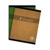 CAHIER 70G/M² 96P SÉY PIQ 17X22CM CONQUERANT VERT
