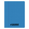 CAHIER MATER COUV PP DBLE LIG 3MM 32P 17X22CM BL CONQUERANT