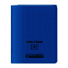 CAHIER COUV PP RABATS 90G/M² 48P SÉYÈS PIQ 17X22CM BLEU