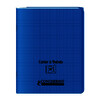 CAHIER COUV PP RABATS 90G/M² 96P SÉYÈS PIQ 17X22CM BLEU