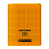 CAHIER COUV PP RABATS 90G/M² 96P SÉYÈS PIQ 17X22CM JAUNE