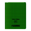 CAHIER COUV PP RABATS 90G/M² 96P SÉYÈS PIQ 17X22CM VERT