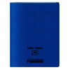 CAHIER POLY À RABATS 90G/M² 96P SÉY 24X32CM BLEU CONQUERANT