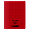 CAHIER POLY À RABATS 90G/M² 96P SÉY 24X32CM ROUGE CONQUERANT