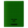 CAHIER POLY À RABATS 90G/M² 96P SÉY 24X32CM VERT CONQUERANT