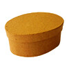 LOT DE 10 BOITES OVALES EN CARTON 85 X 6 X 4 CM