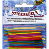 SACHET DE 32 AIGUILLES À BRODER EN PLASTQIUE 6,5CM COL ASS