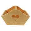 PANIER BOIS DÉCOUPE CŒUR 15 X 10 X 9,5 CM
