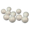 LOT DE 10 BOULES DE STYROPOR À DÉCORER D50MM BLANC