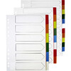 JEU D'INTERCALAIRES A4 6 TOUCHES EN PP OPAQUES 12/100E
