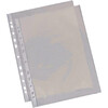LOT DE 100 POCHETTES PERFORÉES PREMIUM A4 PP LISSES 12/100E