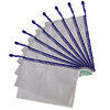 LOT DE 8 POCHETTES ZIP A4 EN PVC 23/100E BLEU DJOIS