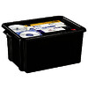 CAISSE DE RANGEMENT NOIRE STRATA 32 LITRES 52X35X24,3 CM CEP