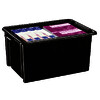 CAISSE DE RANGEMENT NOIRE STRATA 48,5 L 61X39,5X28,5 CM CEP