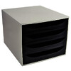 MODULE DE BUREAU GRIS NOIR- 28,4 X 34,8 X 23,47 CM BUDGET